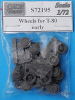 Detailing set: Wheels for T-80, early, OKB Grigorov, Scale 1:72