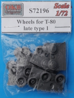 Detailing set: Wheels for T-80, late, type 1, OKB Grigorov, Scale 1:72