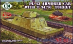 UMT622 PL-43 armored car with T-34/76 turret