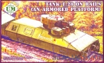 UMT641 T-28 tank on rails (armored platform)