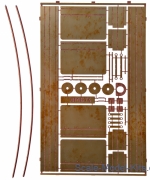 Armored platform "Tank destroyer" (as part of the German armored train)