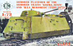 UMT691 Armored platform of the armored trains 