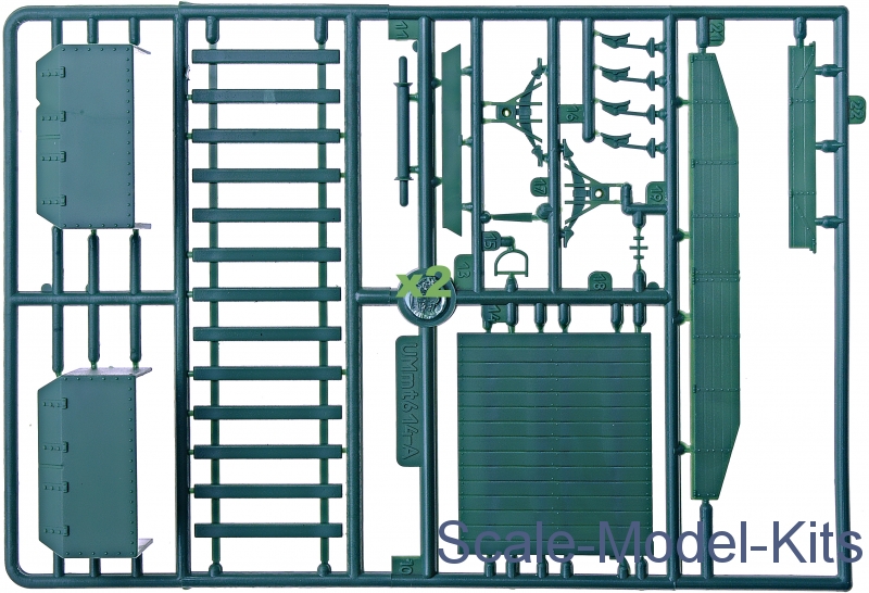 UMT — Armored air defense railroad car — Plastic model kit 1:72 Scale #616 